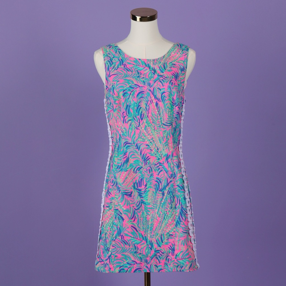 Sz 6 Lilly Pullitzer Pink Sunset Coco Breeze Mila Shift Dress
